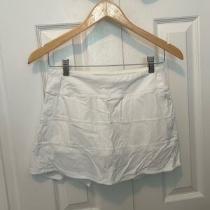Lululemon Pace Rival Mid-Rise Skirt, White, 4 Tall